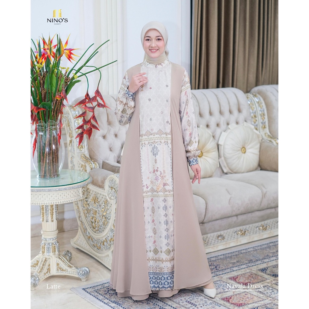 Navala Dress by Ninos design / Gamis ninos terbaru / Ninos Premium / dress ninos