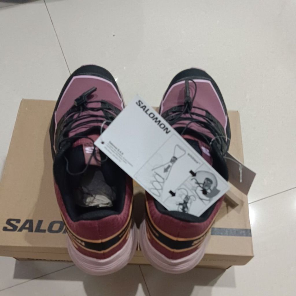 Sepatu Trail Running Salomon Thundercross Original Wanita Size 38 NEW Quicklace Hiking Outdoor