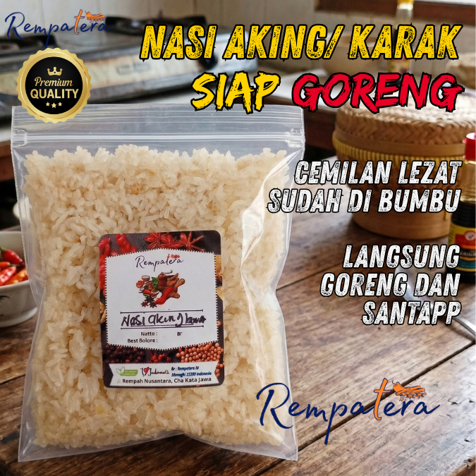 Cemilan Nasi Aking Bumbu Siap Goreng - Karak Cemilan Jadul Lezat