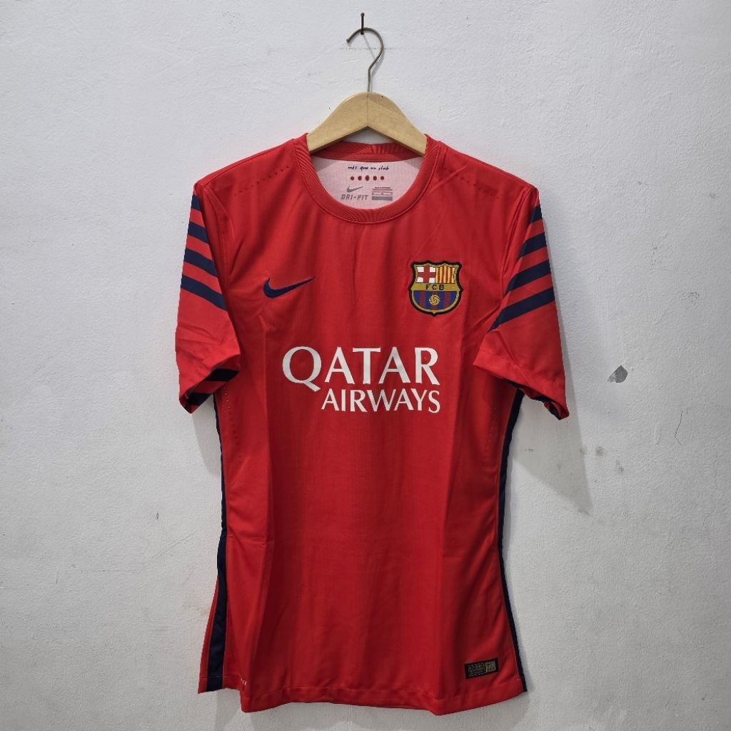 FCB FC BARCELONA 2015/16 FOURTH MATCH GOALKEEPER MEN'S DRI FIT FOOTBALL AUTHENTIC PLAYER ISSUE SHORT