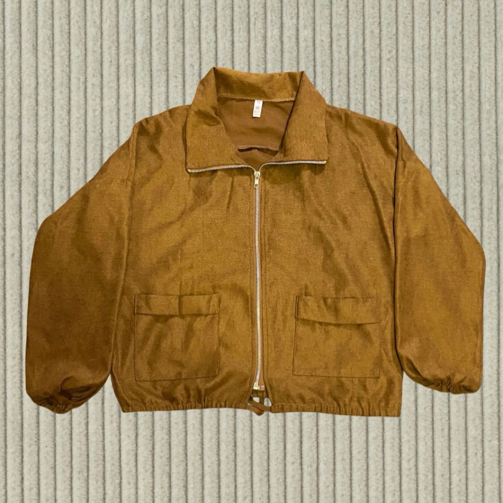 Jacket Bludru Light Brown (Preloved)