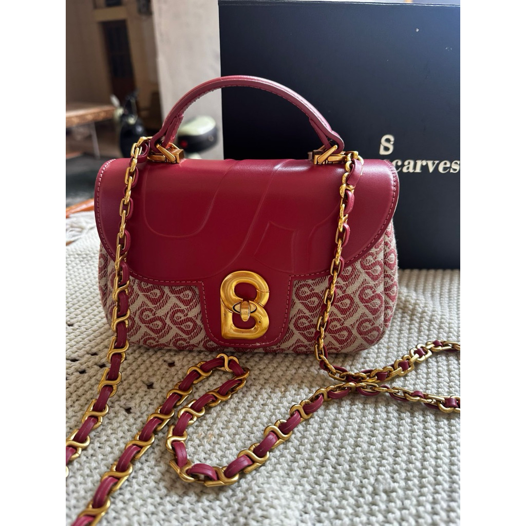 PL Alma Bimu Jacquard Bag Micro - Amber