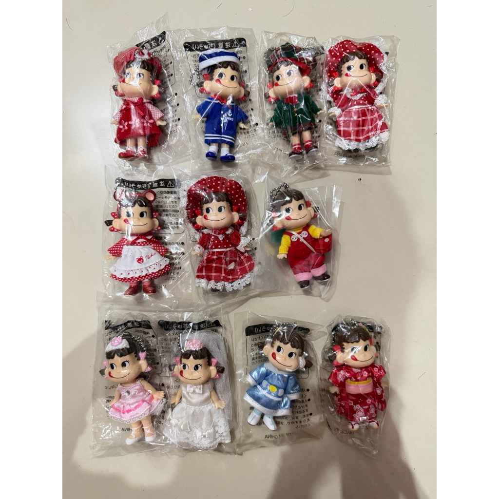 [ready stock] keychain gantungan kunci ganci bagcharm peko-chan peko chan trinkets gotochi fujiya | 