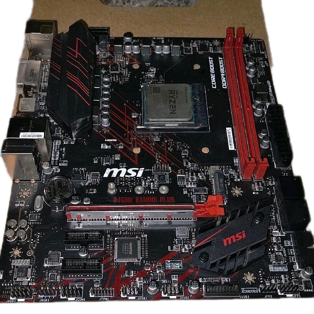 MSI Ryzen 5 2600 + Mobo MSi b450m gaming plus No display