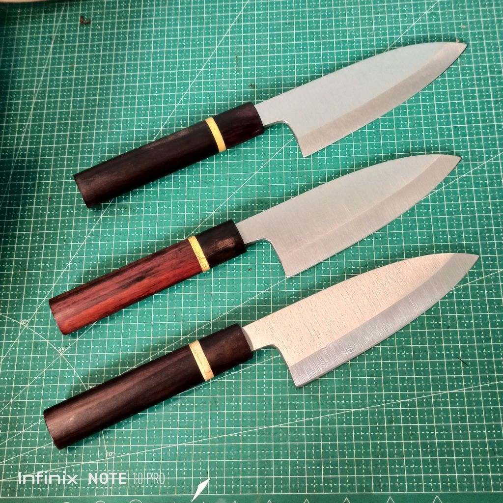 Pisau Jepang / Deba bahan D2 Steel