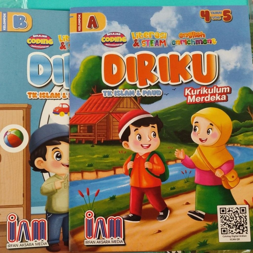 Buku Paket Kurikulum Merdeka (islam) TK.A &TK.B - "Free Buku Tabungan"