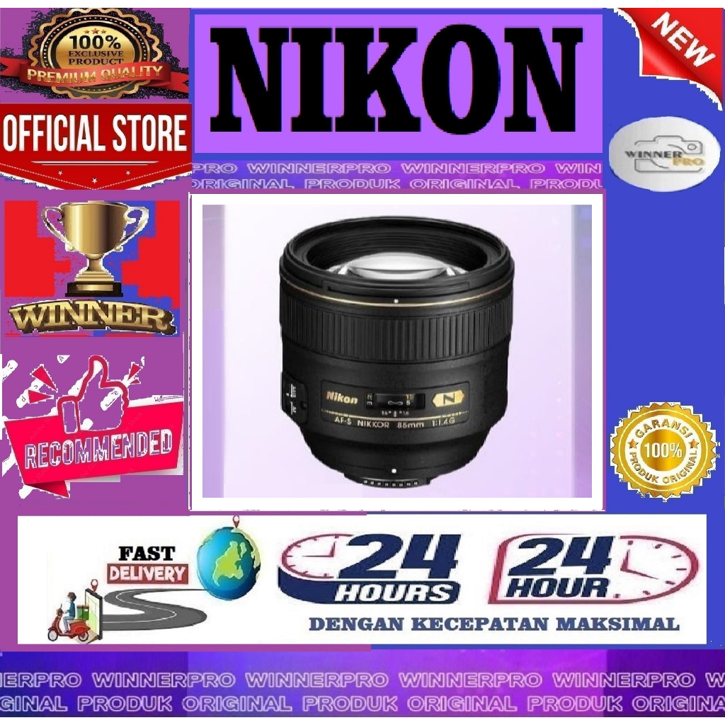 LENSA NIKON AF-S 85MM F1.4G NANO / Nikkor 85mm F1.4 G Nano