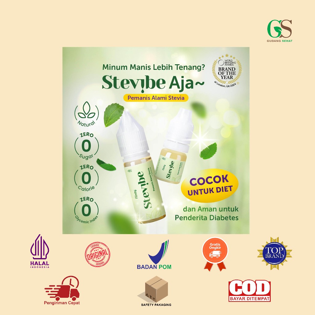 Manado Stevibe by Flimty - Pemanis Alami Stevia - 15 ml