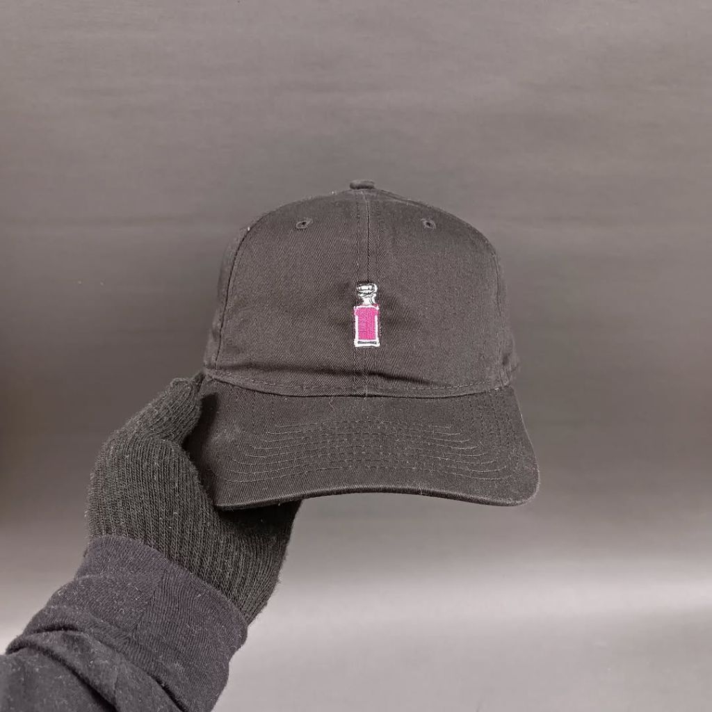 NEW ERA - Topi Cap Simple Cap Topi Simple Unisex Pria Wanita Hitam