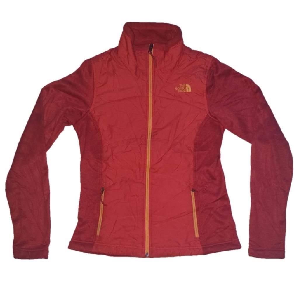 tnf women orange puffer L