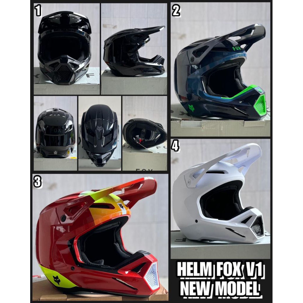HELM FOX V1 NEW ORIGINAL HELM CROSS FOX