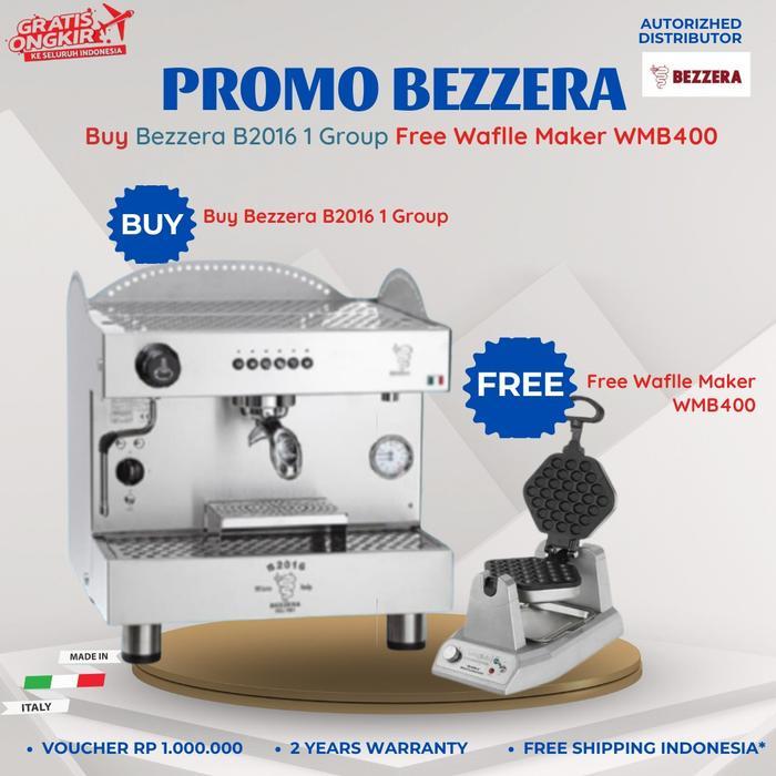 Mesin Kopi Bezzera B2016 1 Group/ Espresso Coffee Machine - FREE WAFFLE 400