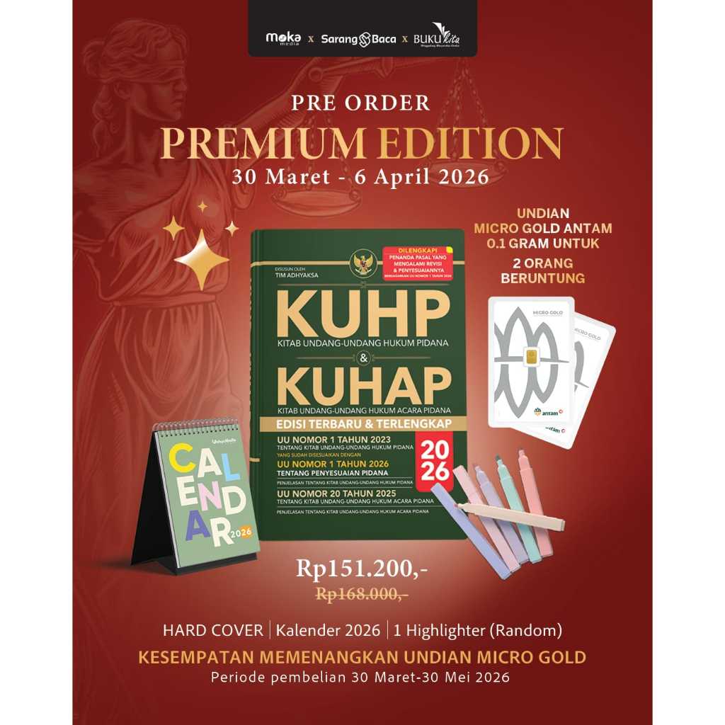 BUKU KUHP & KUHAP Edisi Terbaru dan Terlengkap - MOKA MEDIA
