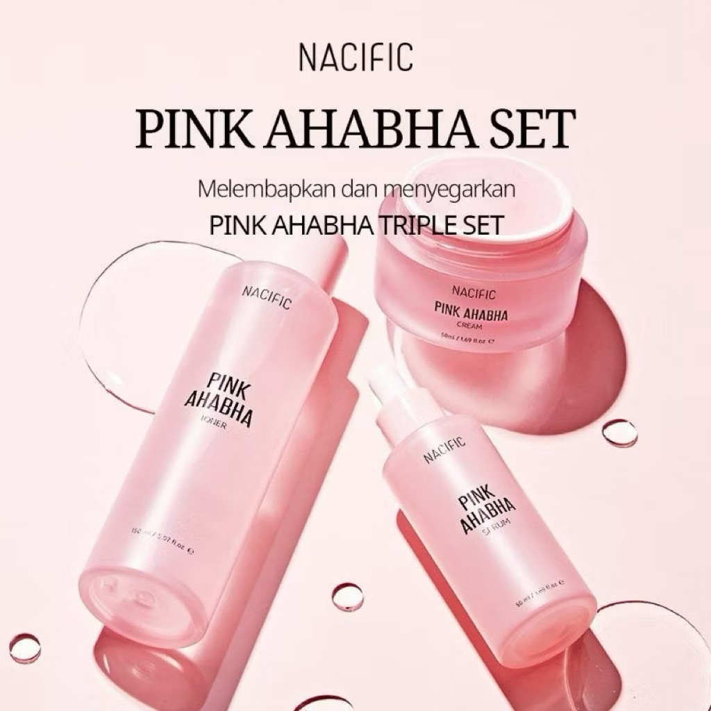 NACIFIC Pink AHA BHA Series | Toner | Serum | Cream | Sabun