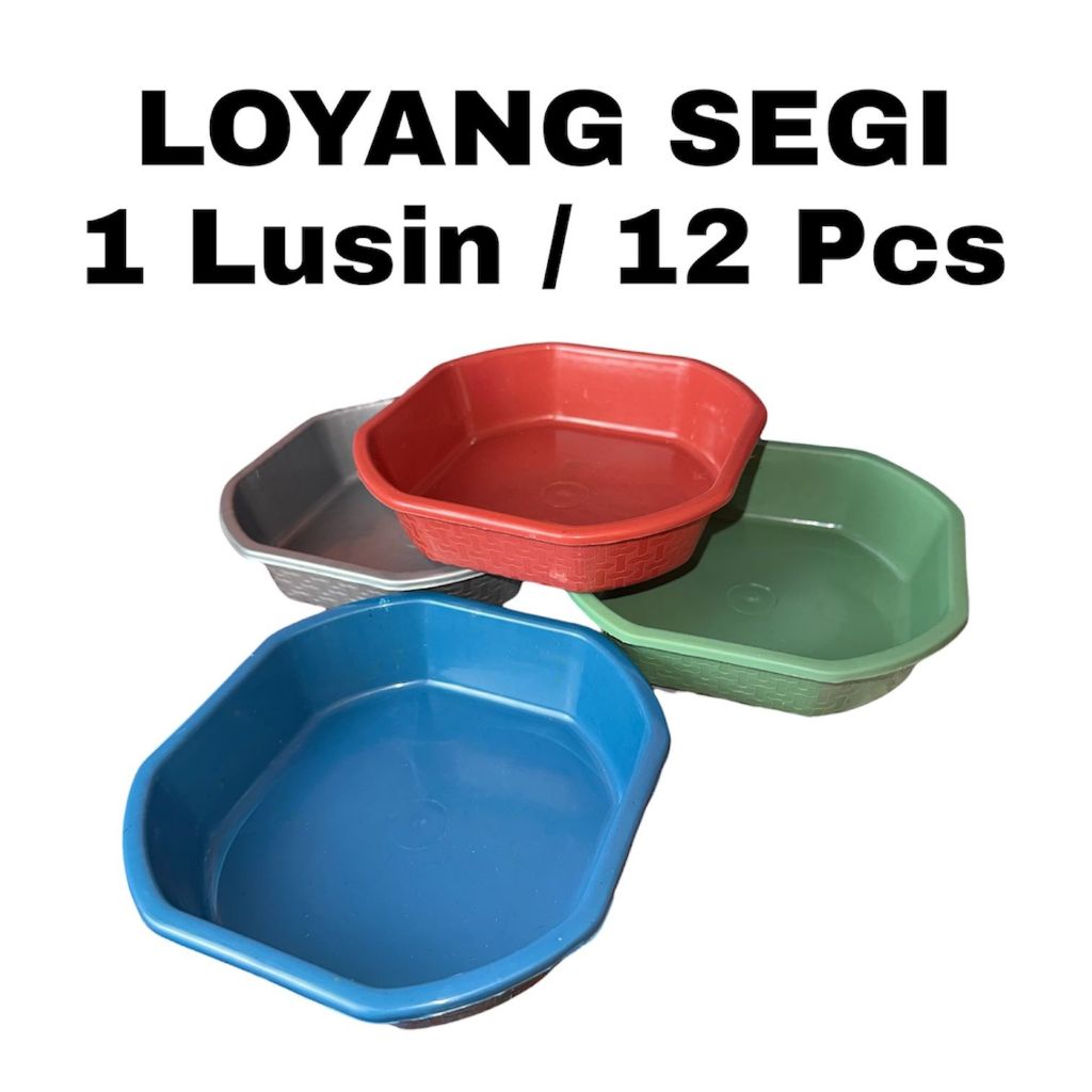 1 Lusin / 12 Pcs Loyang Segi Bokor Loyang Banten Sodan Loyang Segi Loyang Sesajen Loyang Bali Kitche