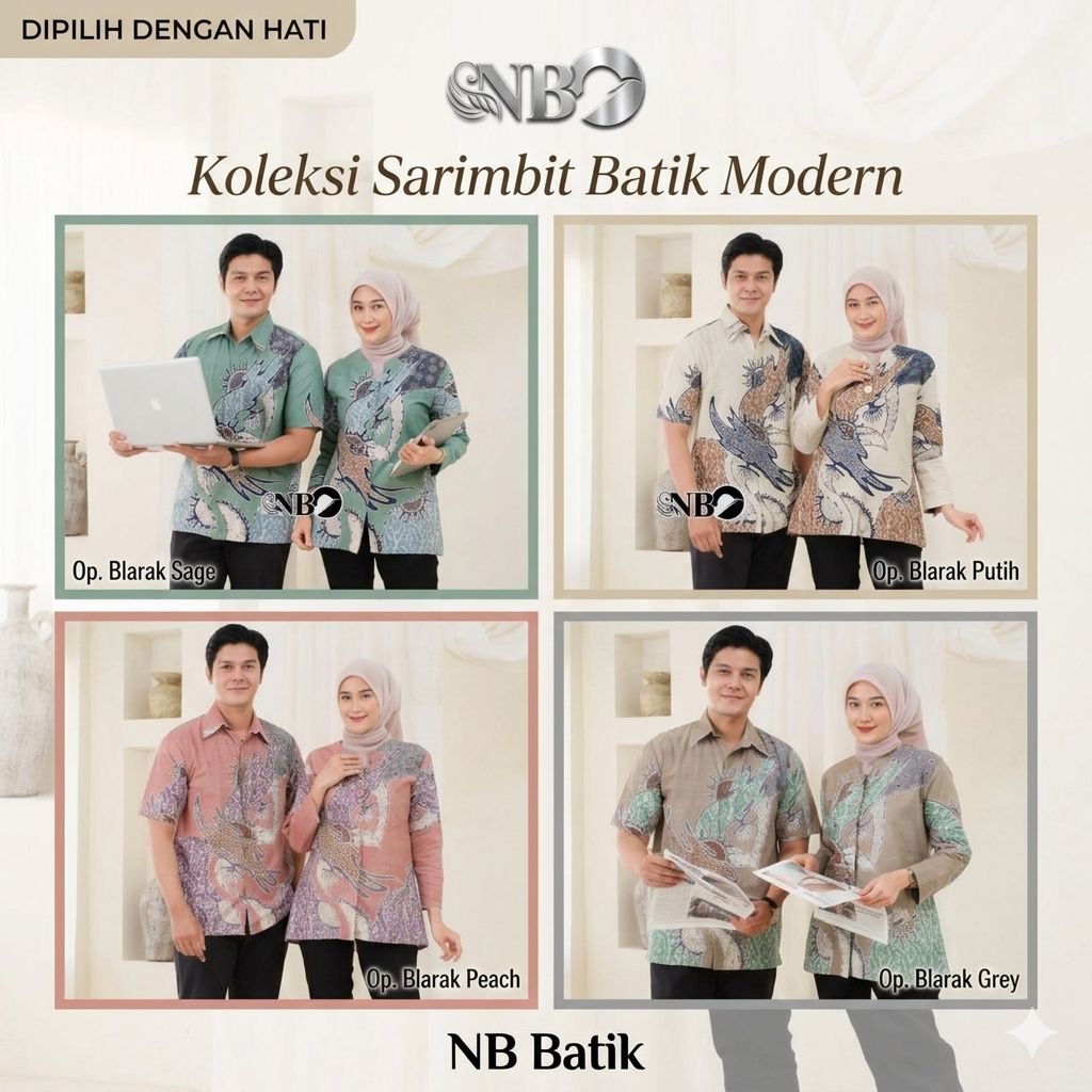 Batik Alisan couple terbaru Atasan Blouse Hem modern Atasan wanita pria pakaian kerja Batik terbaru