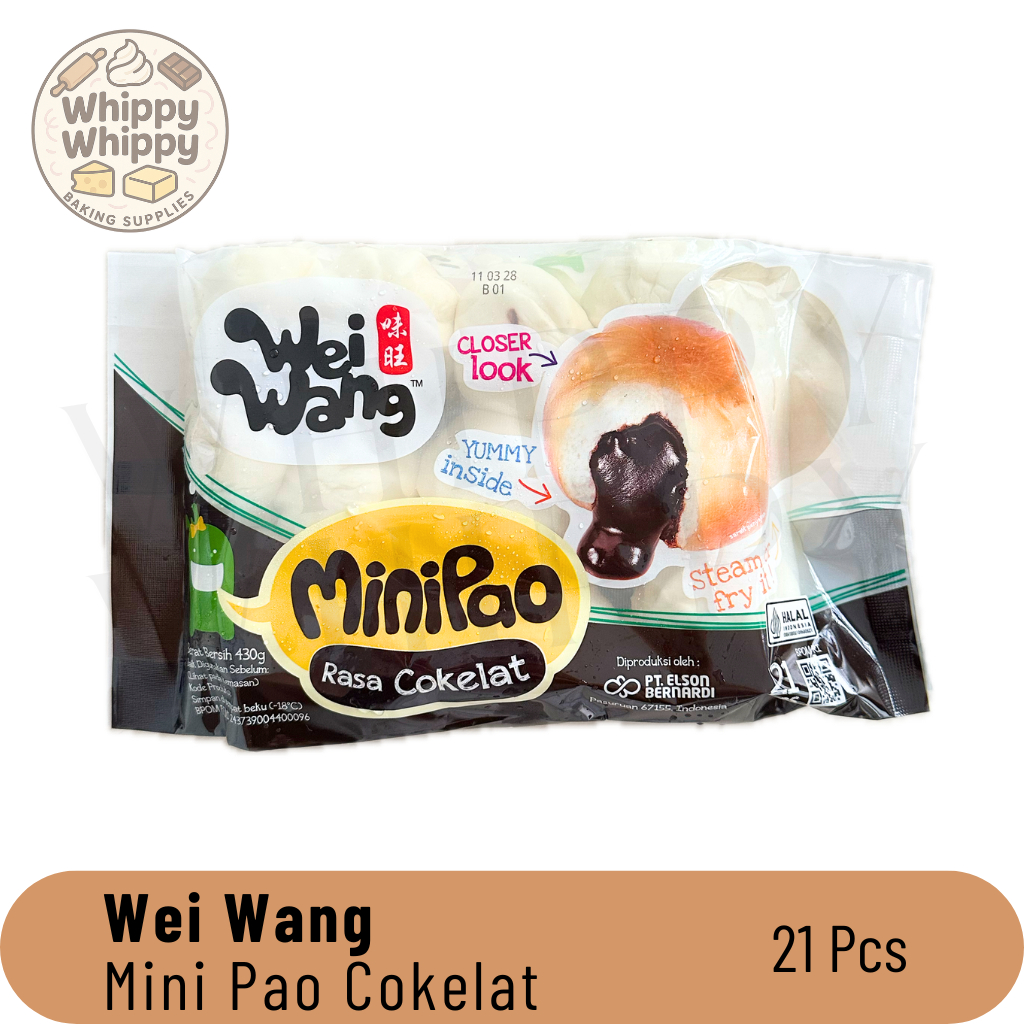 Wei Wang Minipao Coklat isi 21 pcs / Mini Pao Cokelat