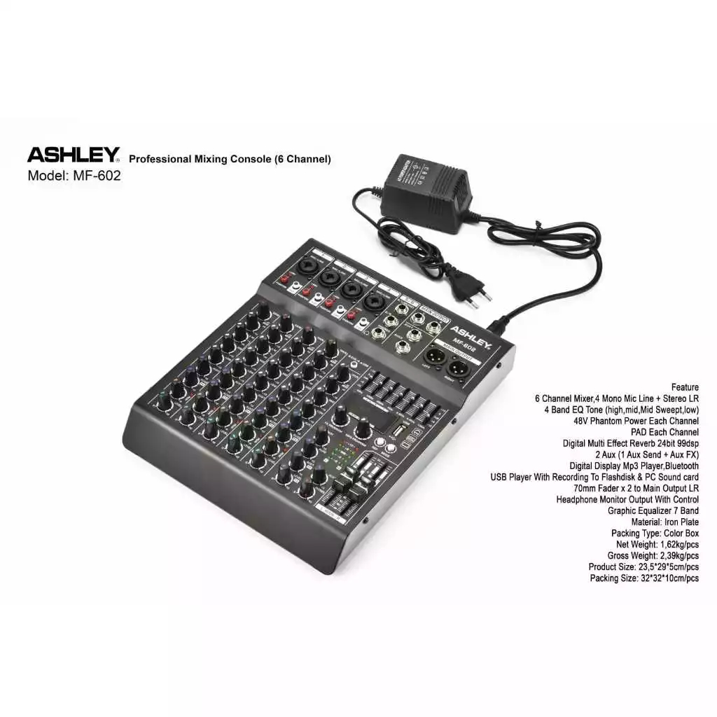MIXER ASHLEY MF 602 / MF-602 MIXER ASHLEY MF602 ORIGINAL ASHLEY