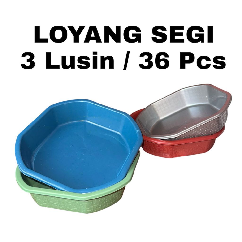 Loyang Segi 3 Lusin / 36 Pcs Loyang Segi Bali Loyang Sesajen Bokor Banten Sodan Hemat Serbaguna