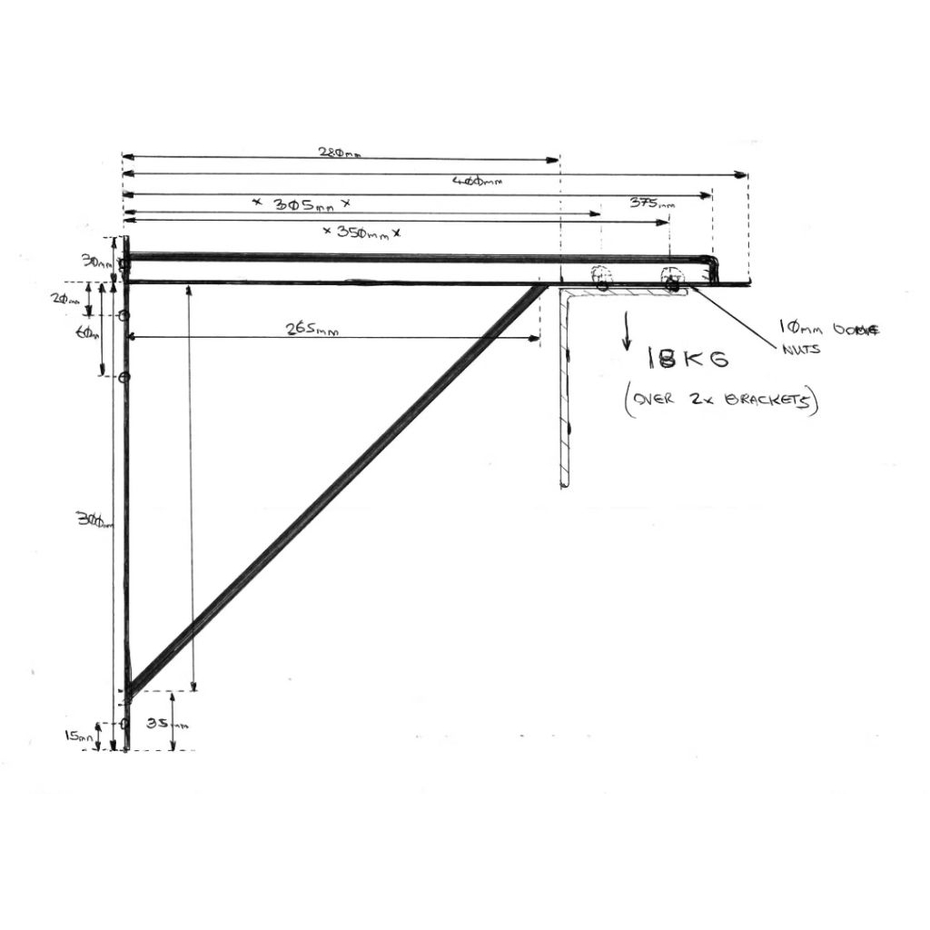 BESIKU Siku Besi Penyangga Ambalan Rak Besi Siku Penyangga Ambalan Besi Siku Kuat dan Minimalis