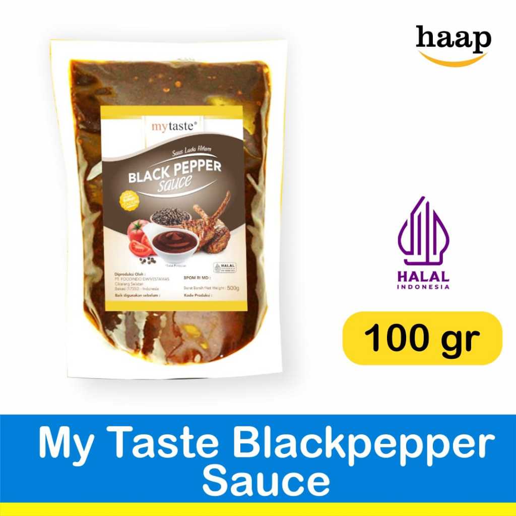 My Taste Blackpepper Sauce 100gr / MyTaste Saus Blackpepper