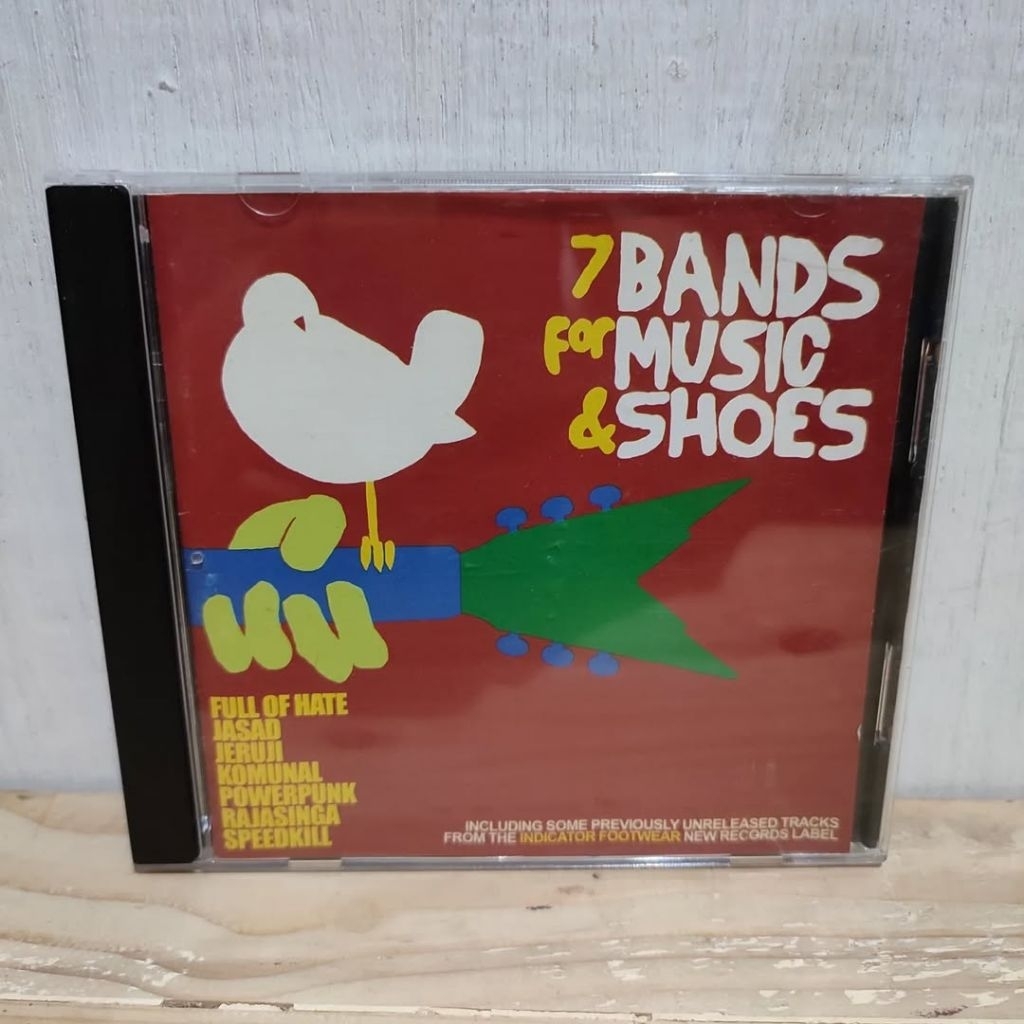 CD Kompilasi 7 BANDS FOR MUSIC & SHOES (Komunal, Jeruji, Jasad, Rajasinga, Powerpunk, Speedkill & Fu
