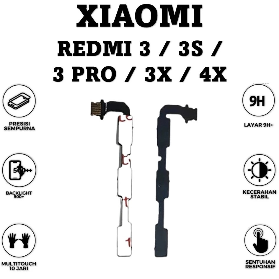 Clearance sale Flexible ON OFF Volume Xiaomi Redmi 4X 3 3S 3 Pro 3X Tombol Power Volume Flexibel Kon