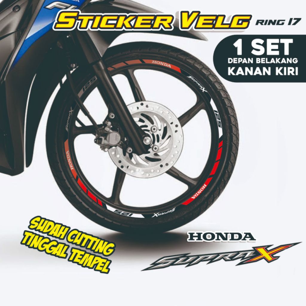 STICKER VELG RING 17 SUPRA X 125