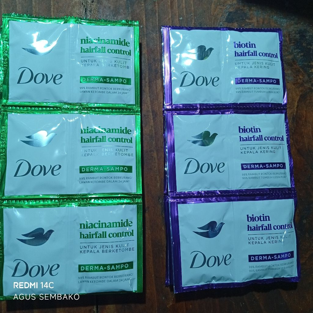 shampoo Dove anti ketombe 12 sachet
