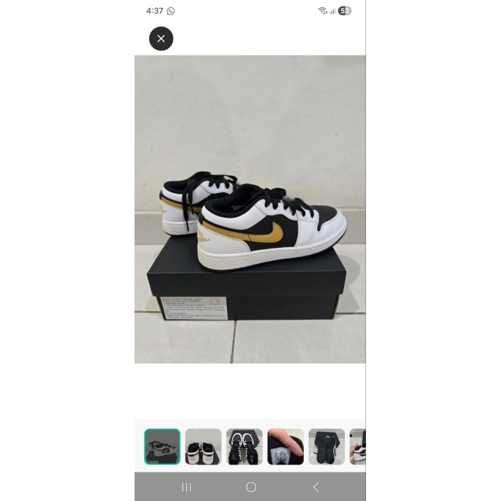 nike air jordan 1 low kids ori