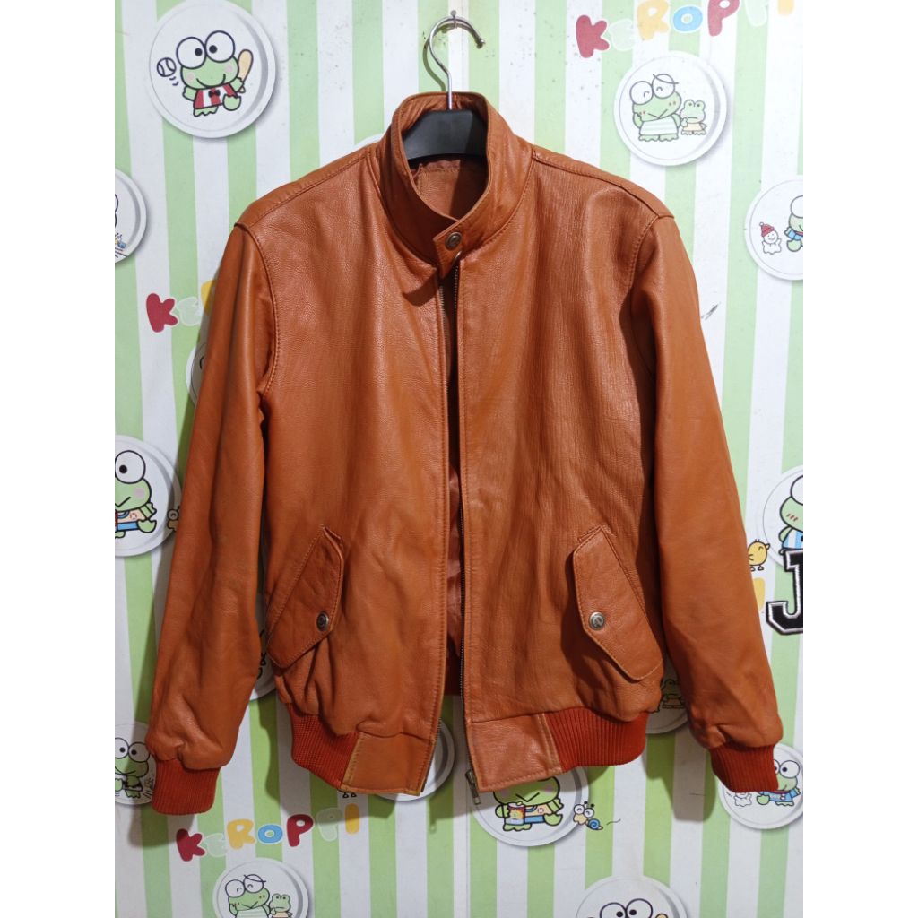 jaket kulit asli 100% JAKUL ASGAR (ASLI GARUT)SECOND BB50-55 size m