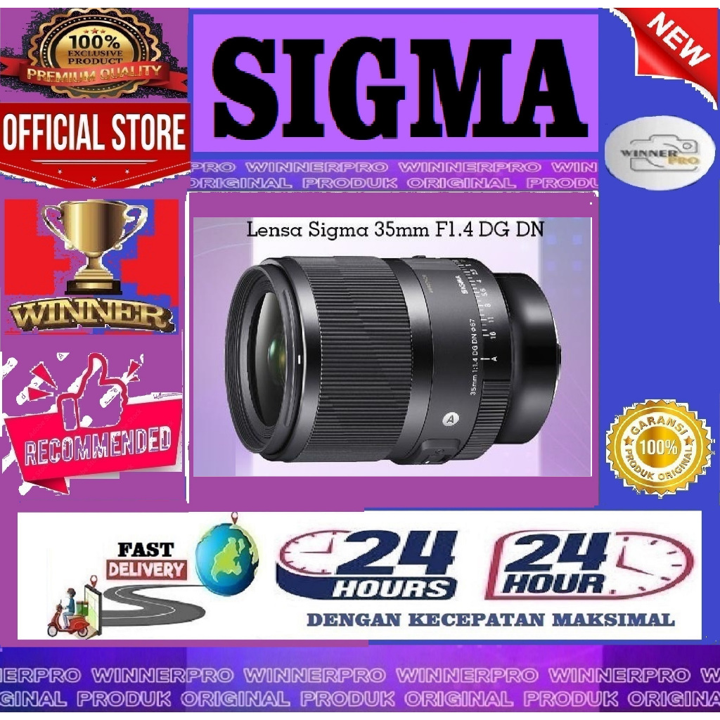 Lensa Sigma 35mm F1.4 DG DN - FOR SONY