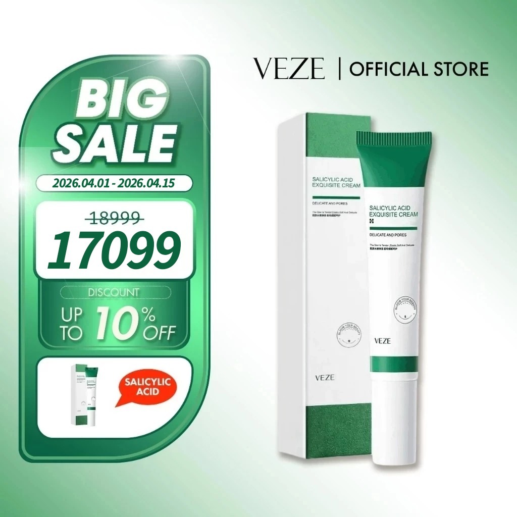 [BPOM] - VEZE Krim Wajah Asam Salisilat Penghilang Jerawat Komedo Dan Menghaluskan Pori-Pori 20gram 