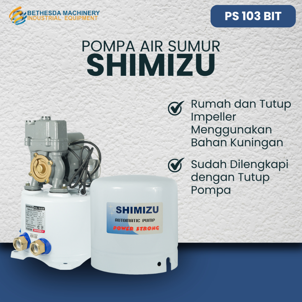 Pompa Air Shimizu Pompa Air Sumur / Pompa Listrik Shimizu PS 103 BIT