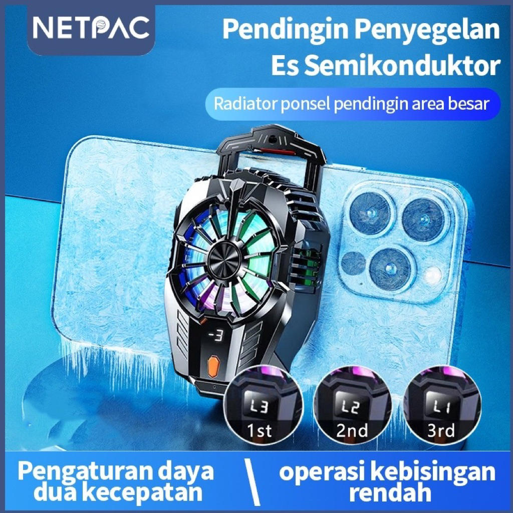 FAN COOLER AC GAMING FAN HP NON BATERAI KIPAS ANGIN GAMING PELANCAR GAME