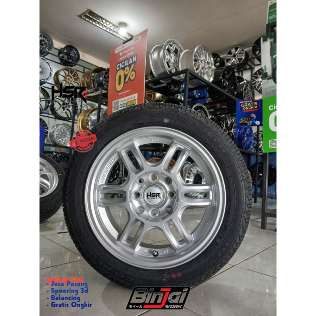 Velg Mobil Wuling Ev R14 Paketan HSR AERI Velg Ban Termurah