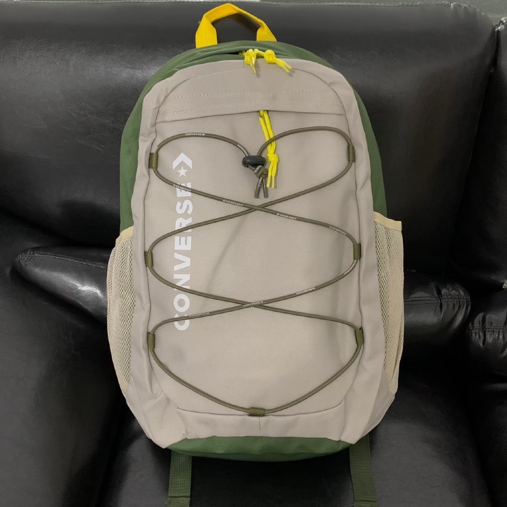 TAS RANSEL CONVERSE ROPE ORIGINAL CREAM GREEN BACKPACK / TAS RANSEL PRIA WANITA / BISA COD