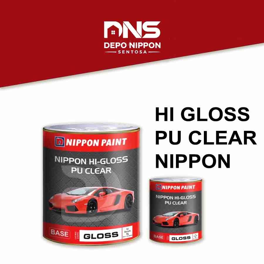 Clear Coat Nippon HI-Gloss Pu 1 liter /Pernis/Clearcoat/Coat