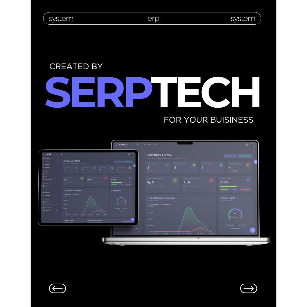 Software Manajemen Rumah Kos & Properti Cerdas AI (SIMKOS)  - Berlisensi Siap Pakai | Bot Telegram +