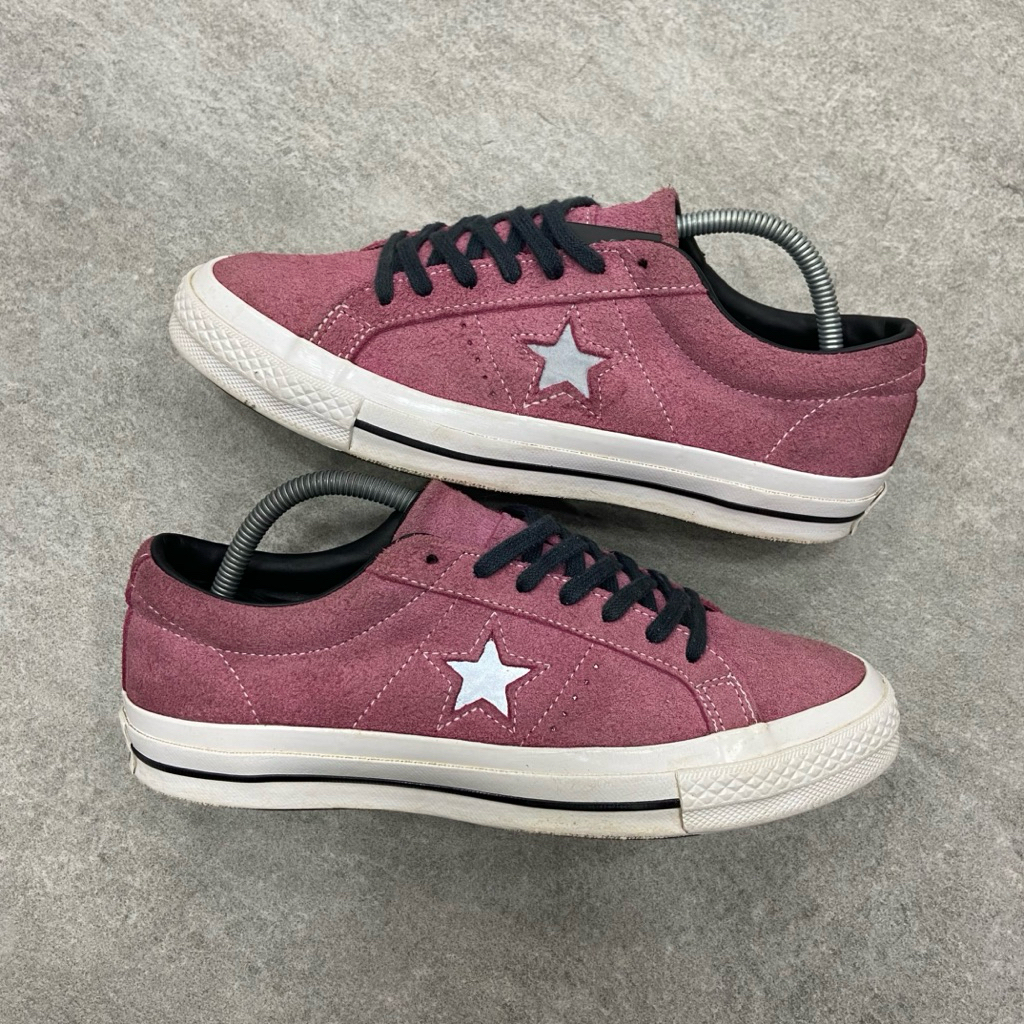 [Size 41] Rare Converse One Star OX Suede Low Low Top Rose Red 2020 (165955C) Second Original Kondis