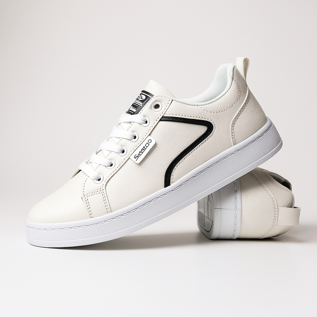 Pria Snakers Wanita Sepatu Pria / Sepatu Snakers / Sepatu Wanita / Putih Polos / Full White Sepatu S