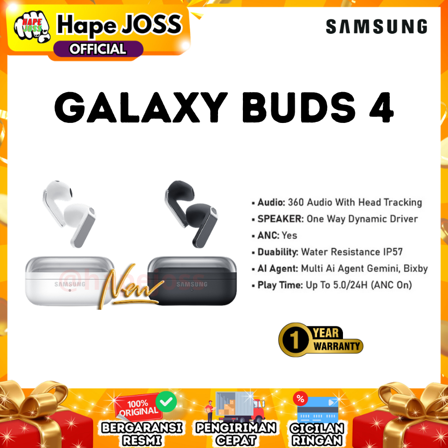 Samsung Galaxy Buds 4 TWS with ANC Original Garansi Resmi Indonesia