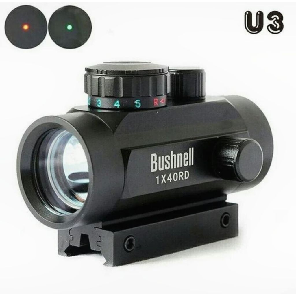 Red Dot 1X40 RD Red Dot Bushnell - Teleskop Bushnell Reddot 1X40 Green