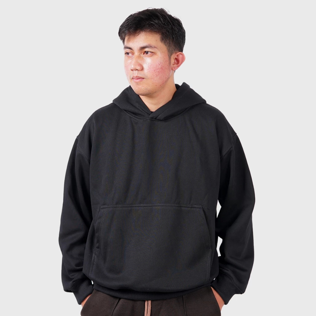 Gloomie Sunday Boxy Hoodie Oversize Polos CVC Fleece 330+ gsm