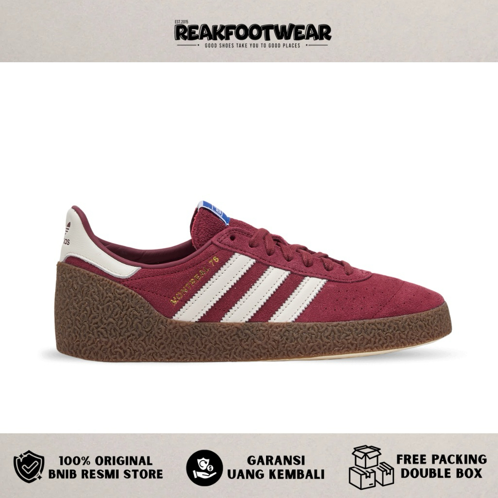 Adidas Montreal 76 Noble Maroon 100% Authentic - JR8371