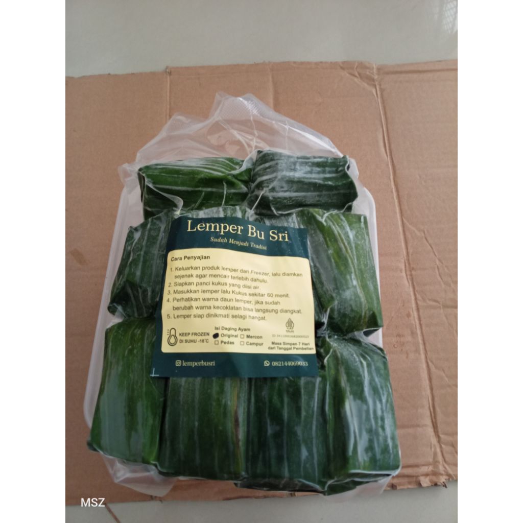 Lemper Ayam Bu SRI kemasan Frozen