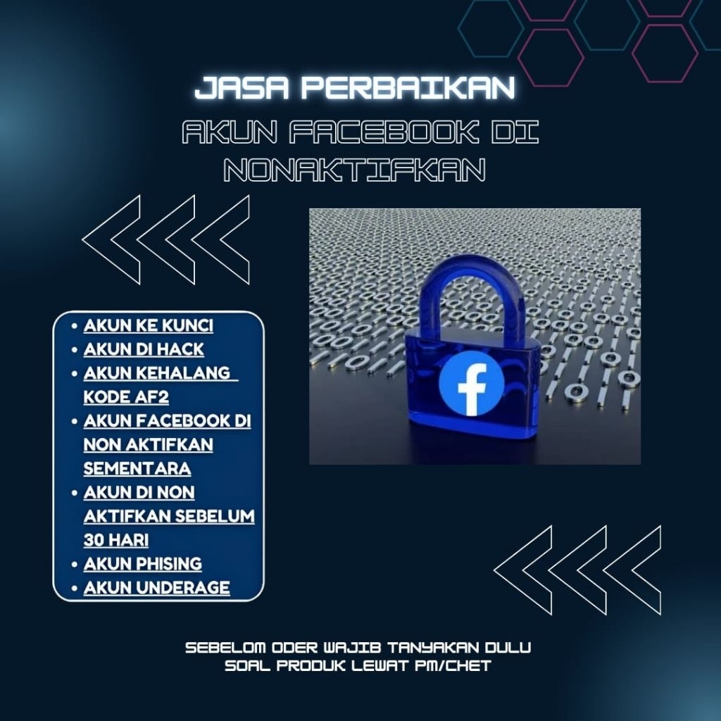 Jasa Perbaikan Akun Facebook Bermasalah Pada akun