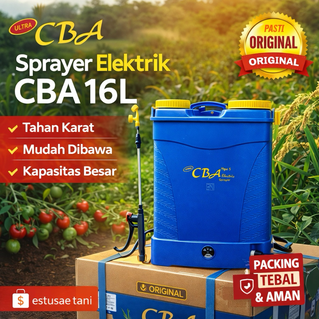 Sprayer Elektrik CBA 16L - Tahan Karat, Mudah Dibawa, Kapasitas Besar