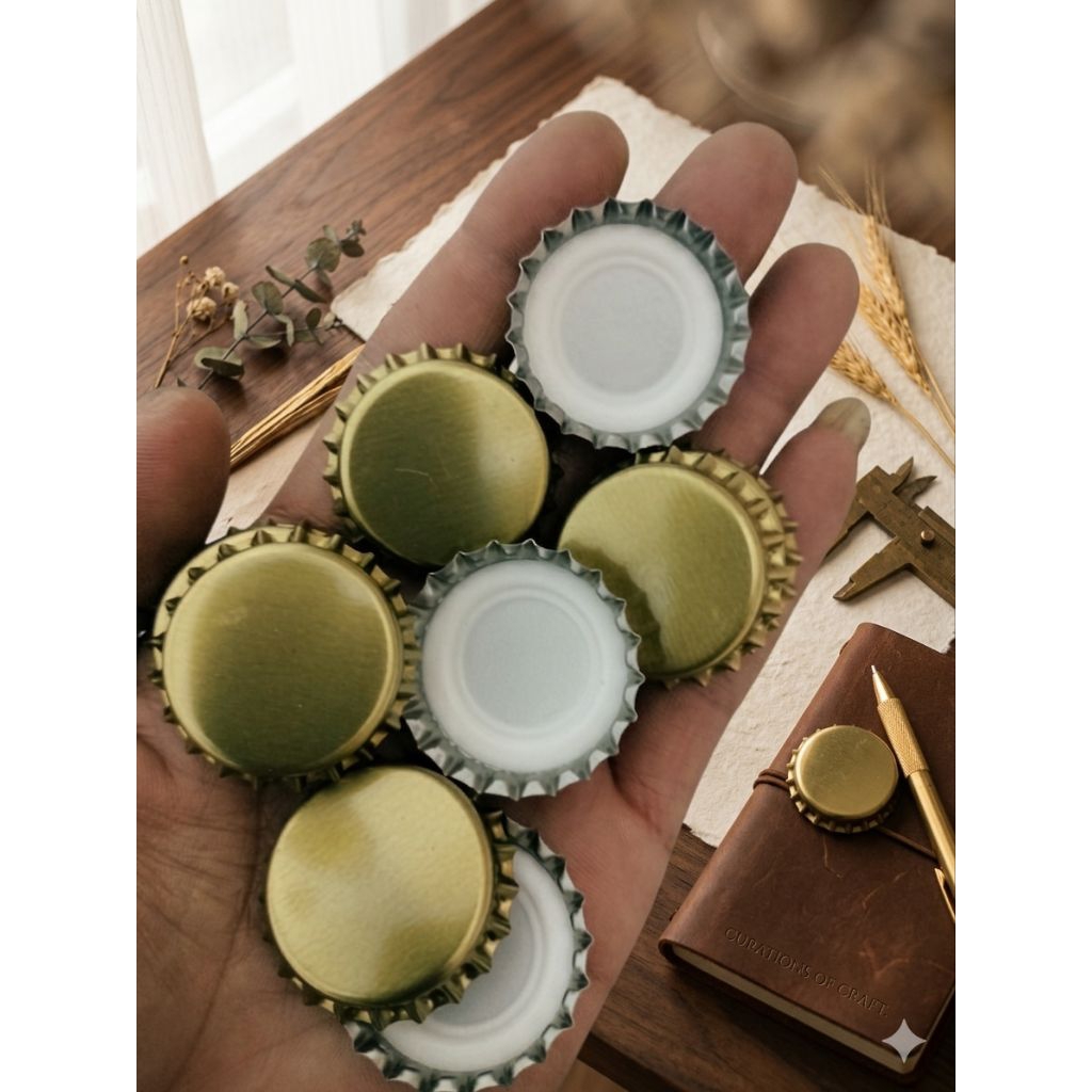 50pcs tutup botol crown  tutup kempyeng tutup krop pe tutup crown pvc