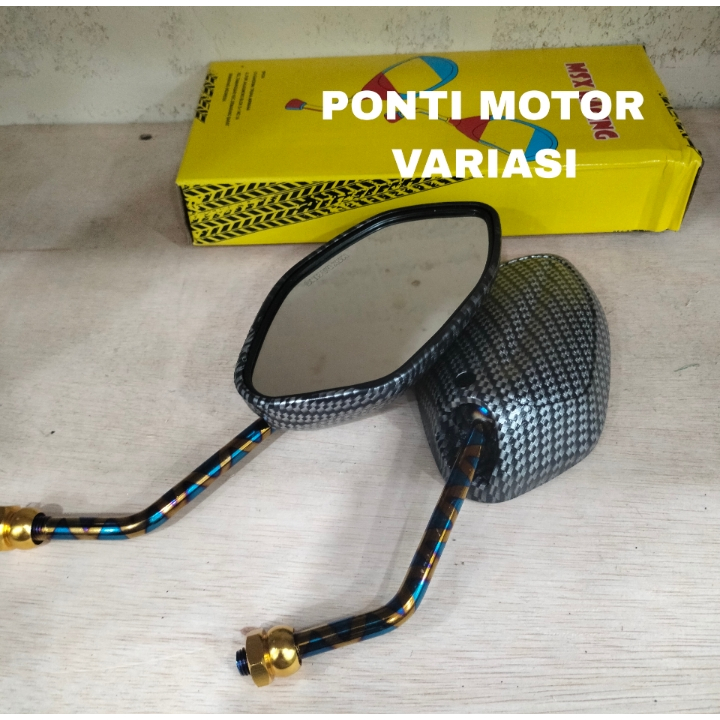 PONTI MOTOR spion beat karbon blue x - spion honda blue x karbon beat scoopy supra vario spacy dll